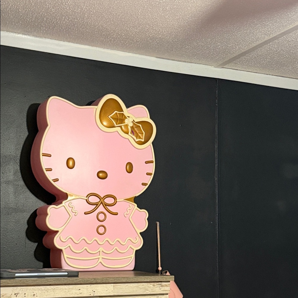 Hello Kitty Pink and Gold Holiday Decor